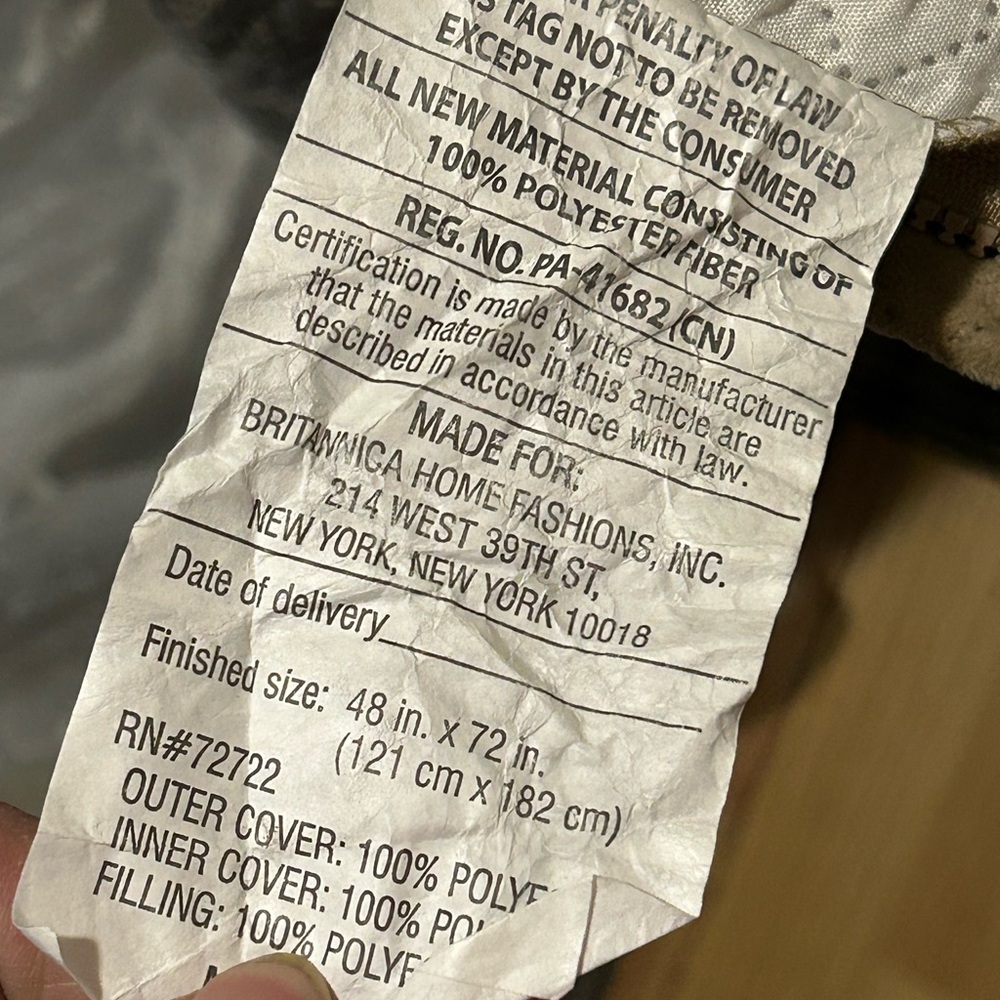 Pendleton Silver Quilted Bedspread - Picture 7 of 8